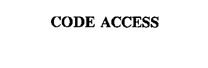 CODE ACCESS