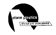 PLANE PLASTICS IT'S NOT JUST PLAIN PLASTIC