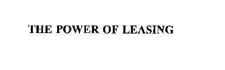 THE POWER OF LEASING
