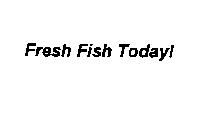 FRESH FISH TODAY!
