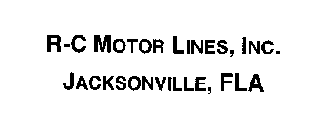 R-C MOTOR LINES, INC. JACKSONVILLE, FLA