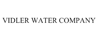 VIDLER WATER COMPANY