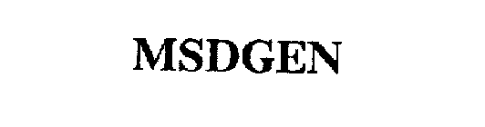 MSDGEN