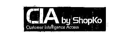 CIA BY SHOPKO CUSTOMER INTELLIGENCE ACCESS