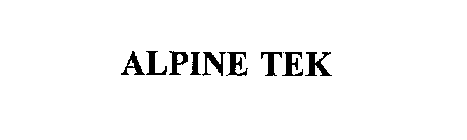 ALPINE TEK