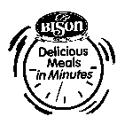 BISON DELICIOUS MEALS IN MINUTES SINCE 1931