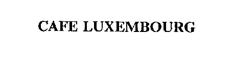 CAFE LUXEMBOURG