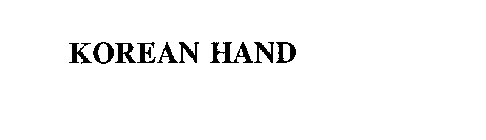 KOREAN HAND