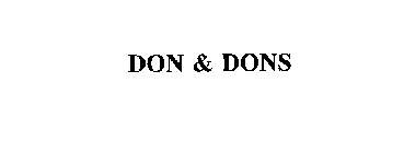 DON & DONS