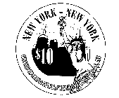 NEW YORK - NEW YORK $10 GRAND OPENING COMMEMORATIVE LAS VEGAS, NV