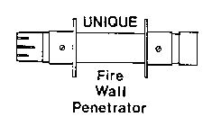UNIQUE FIRE WALL PENETRATOR