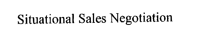 SITUATIONAL SALES NEGOTIATION