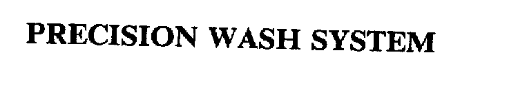 PRECISION WASH SYSTEM