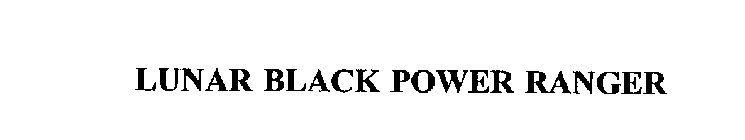 LUNAR BLACK POWER RANGER