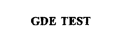 GDE TEST