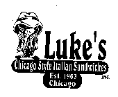 LUKE'S CHICAGO STYLE ITALIAN SANDWICHES EST. 1963 CHICAGO