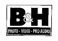 B & H PHOTO VIDEO PRO AUDIO