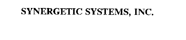 SYNERGETIC SYSTEMS, INC.