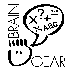 BRAIN GEAR  × ? + =  ÷  A.B.C.
