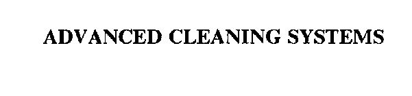 ADVANCED CLEANING SYSTEMS