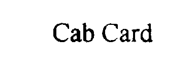 CAB CARD
