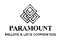 PARAMOUNT BALLOTS & LISTS CORPORATION