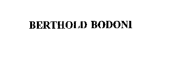 BERTHOLD BODONI