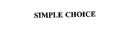 SIMPLE CHOICE