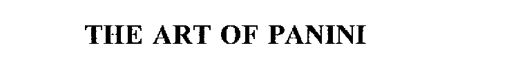 THE ART OF PANINI
