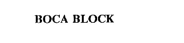 BOCA BLOCK