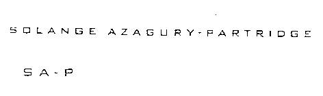 SOLANGE AZAGURY-PARTRIDGE SA-P