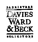 BARRISTERS, DAVIES WARD & BECK