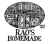 RAO'S HOMEMADE SINCE 1896