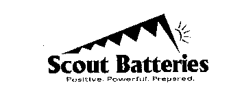 SCOUT BATTERIES POSITIVE. POWERFUL. PREPARED.