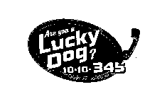 ARE YOU A LUCKY DOG? 10 10 345 LUCKY DOG PHONE CO.