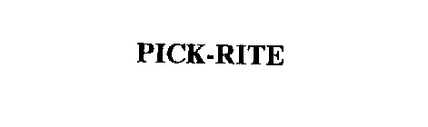 PICK-RITE