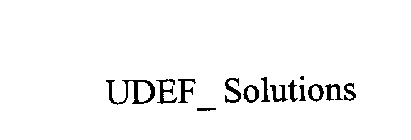 UDEF_SOLUTIONS