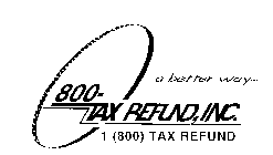 A BETTER WAY...800-TAX REFUND, INC. 1 (800) TAX REFUND