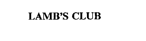 LAMB'S CLUB