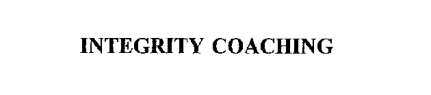 INTEGRITY COACHING