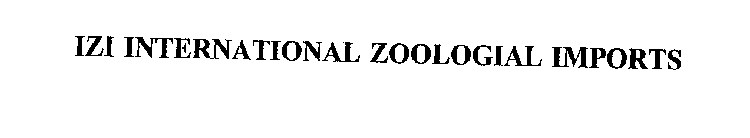 IZI INTERNATIONAL ZOOLOGIAL IMPORTS