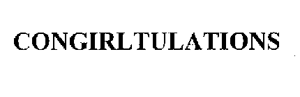 CONGIRLTULATIONS
