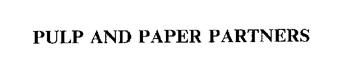 PULP AND PAPER PARTNERS