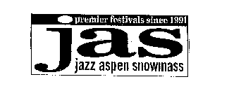 PREMIER FESTIVALS SINCE 1991 JAS JAZZ ASPEN SNOWMASS