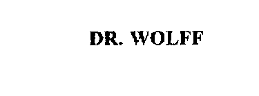 DR. WOLFF