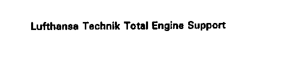 LUFTHANSA TECHNIK TOTAL ENGINE SUPPORT