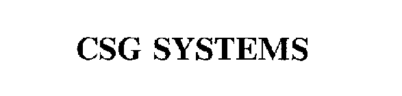 CSG SYSTEMS