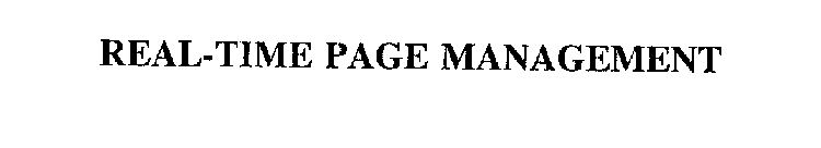 REAL-TIME PAGE MANAGEMENT