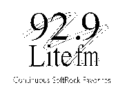 92.9 LITE FM CONTINUOUS SOFT ROCK FAVORITES