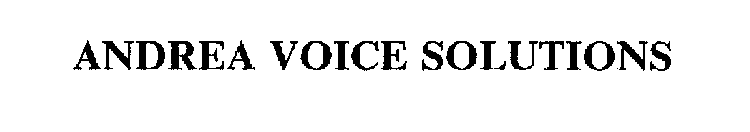 ANDREA VOICE SOLUTIONS